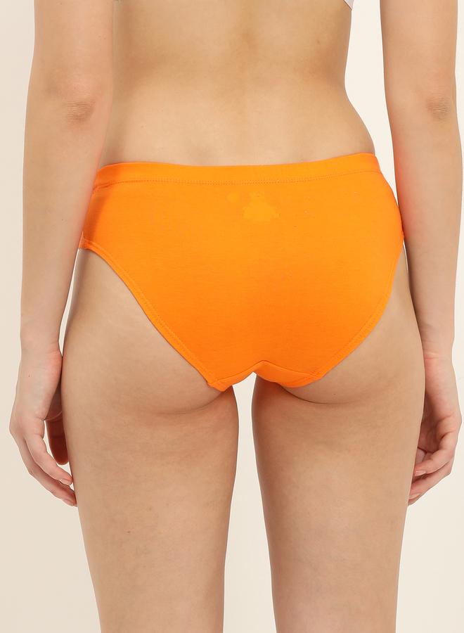 Envie مجموعة من 3 قطع - سراويل داخلية قطنية متوسطة الطول بتفاصيل الشعار - Image 2