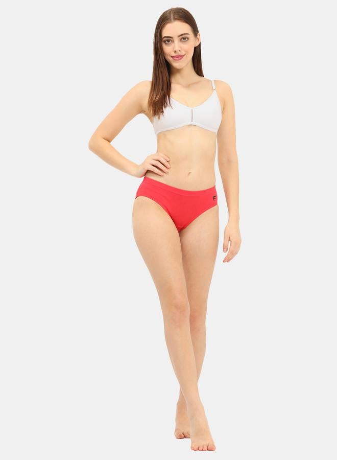 Envie مجموعة من 3 قطع - سراويل داخلية قطنية متوسطة الطول بتفاصيل الشعار - Image 3