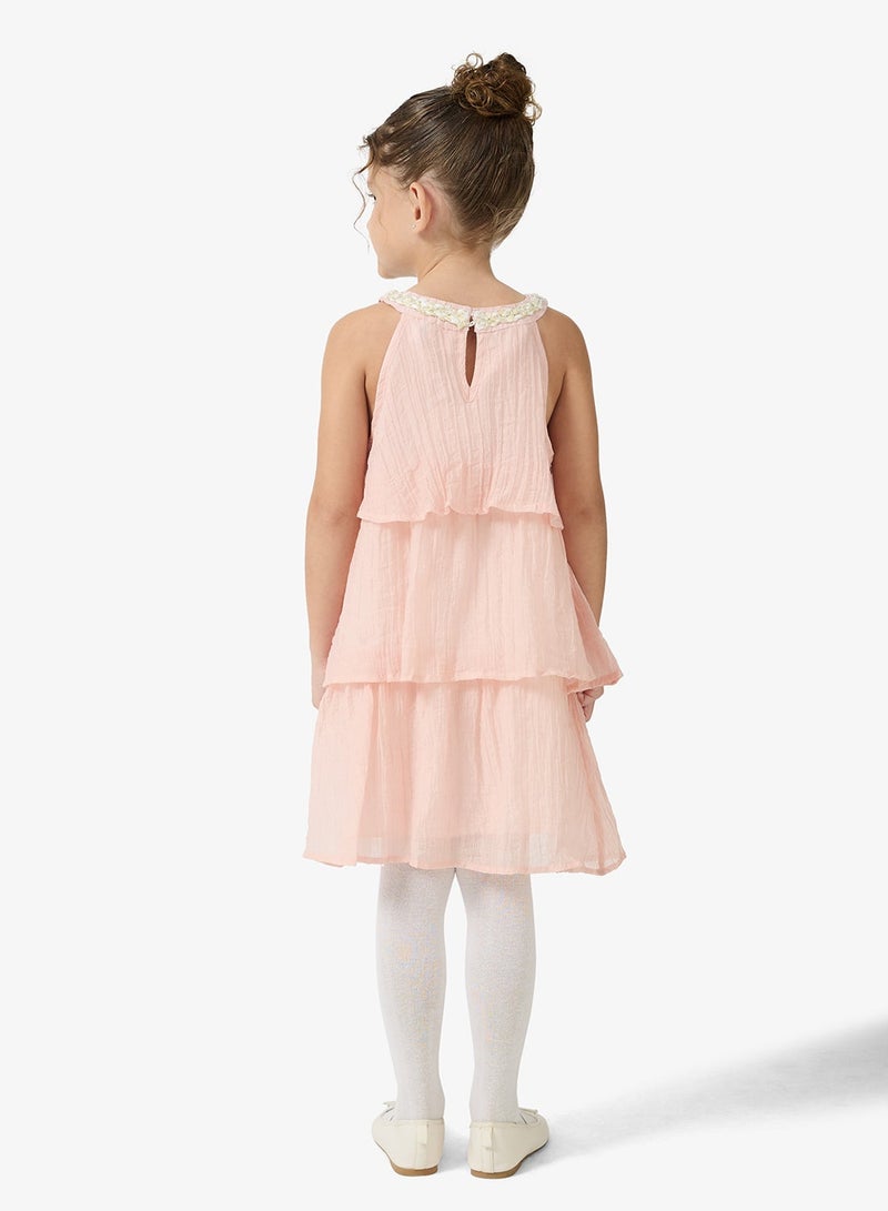 Pinata Tiered Halter Occasion Dress - Image 4