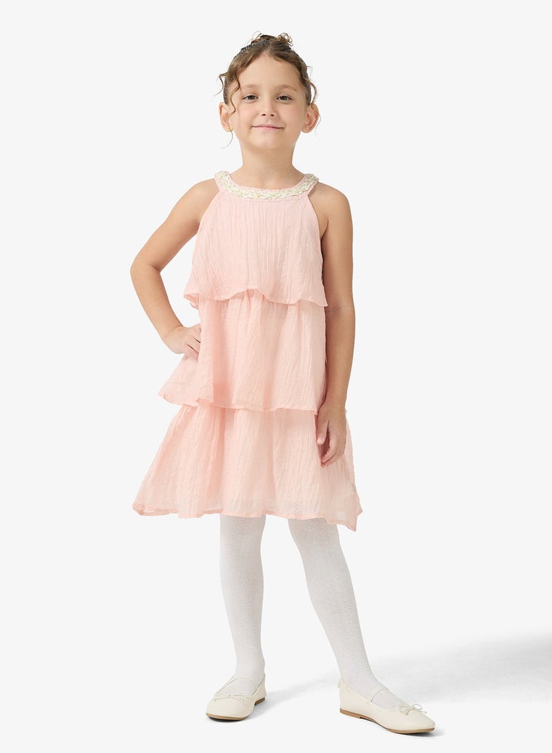 Pinata Tiered Halter Occasion Dress - Image 1