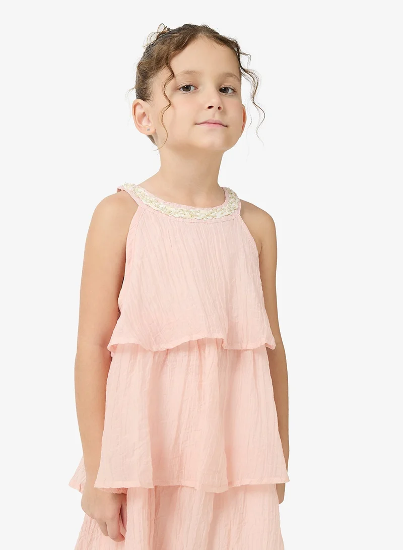Pinata Tiered Halter Occasion Dress