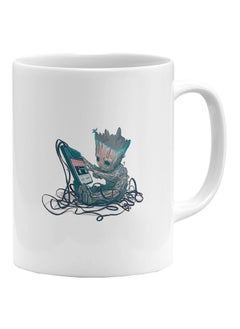 LIT Groot Printed White Ceramic Coffee Mug  - Image 1