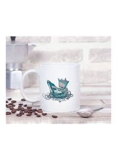 LIT Groot Printed White Ceramic Coffee Mug  - Image 2