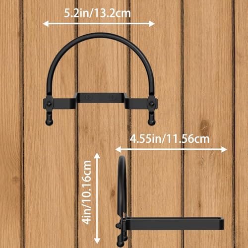 Chinpakden Cowboy Hat Rack 2 Pack, Wall Mount Hat Organizer, Heavy Duty Hat Hanger for Western Home Decor. - Image 5