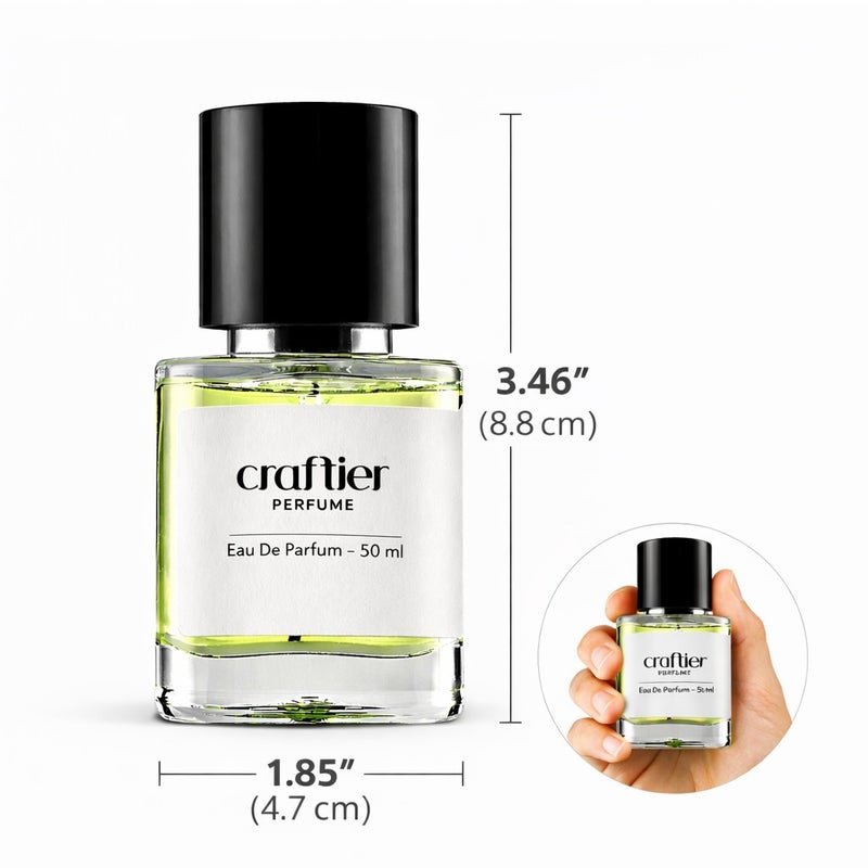 Craftier Perfume MUSKY BERGAMOT - Inspired of-FAHRENHEIT, Eau De Parfum For Men - SMART 100 (2 x 50ml) - Image 4
