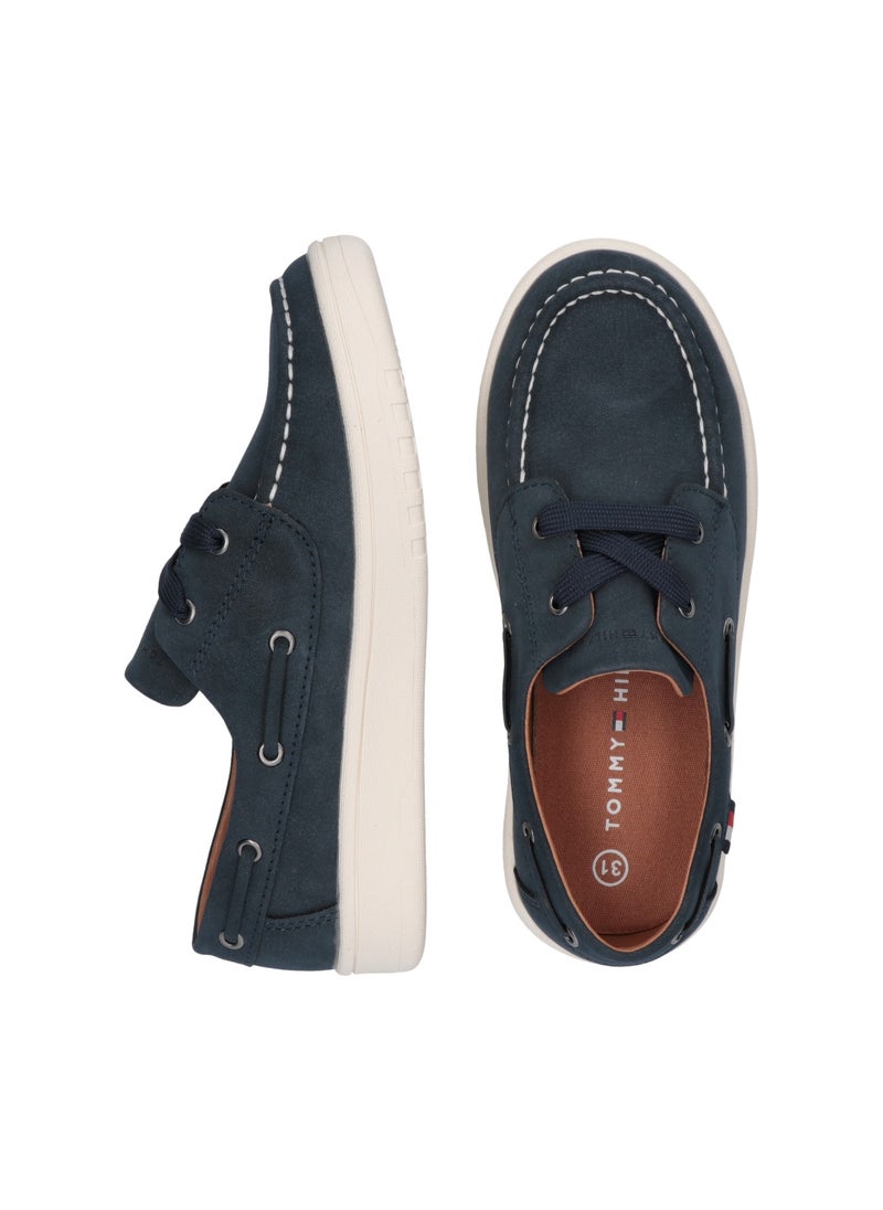 TOMMY HILFIGER - Kids Lace Up Low Top Sneakers - Image 1
