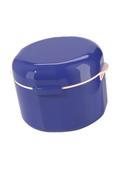 Thoraya Retainer Case Multipurpose Portable Lightweight Double Layer Hollow Drain Invisible Braces Box for Outdoor Travel Daily Blue  - Image 3