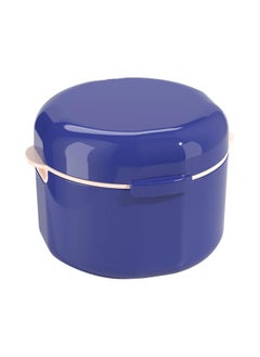Retainer Case Multipurpose Portable Lightweight Double Layer Hollow Drain Invisible Braces Box for Outdoor Travel Daily Blue