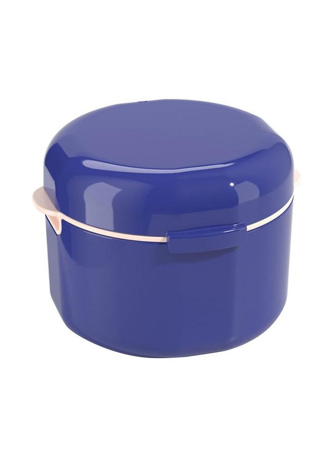 Thoraya Retainer Case Multipurpose Portable Lightweight Double Layer Hollow Drain Invisible Braces Box for Outdoor Travel Daily Blue  - Image 1