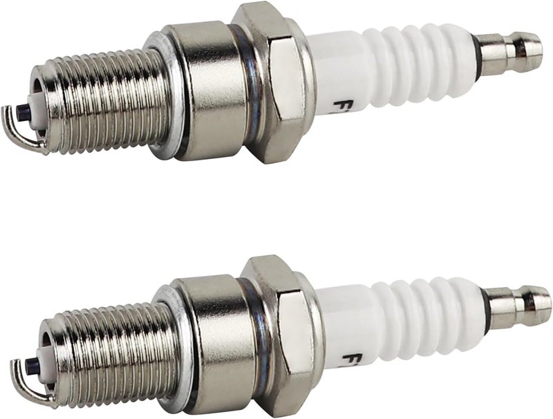 FLYPIG F7TC Spark Plug For GX120 GX160 GX200 GX240 GX270 GX340 GX390 Generator Lawnmower Tractor Rototiller Water Pump Go Kart Mini BikeTillage Polishing Machine 168F 168FA 168FB 2pcs - Image 1