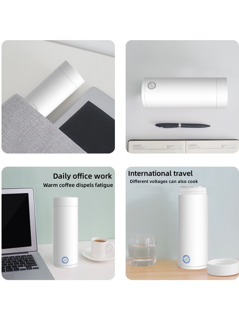 إم مياويان إبريق شاي كهربائي للسفر قابل للنقل صغير مصغر للقهوة، فنجان كهربائي معزول متكامل، إبريق صغير صحي تلقائي، سخان مياه شخصي، فولاذ مقاوم للصدأ 304، مناسب للاستخدام في المنزل والمكتب" - Image 3