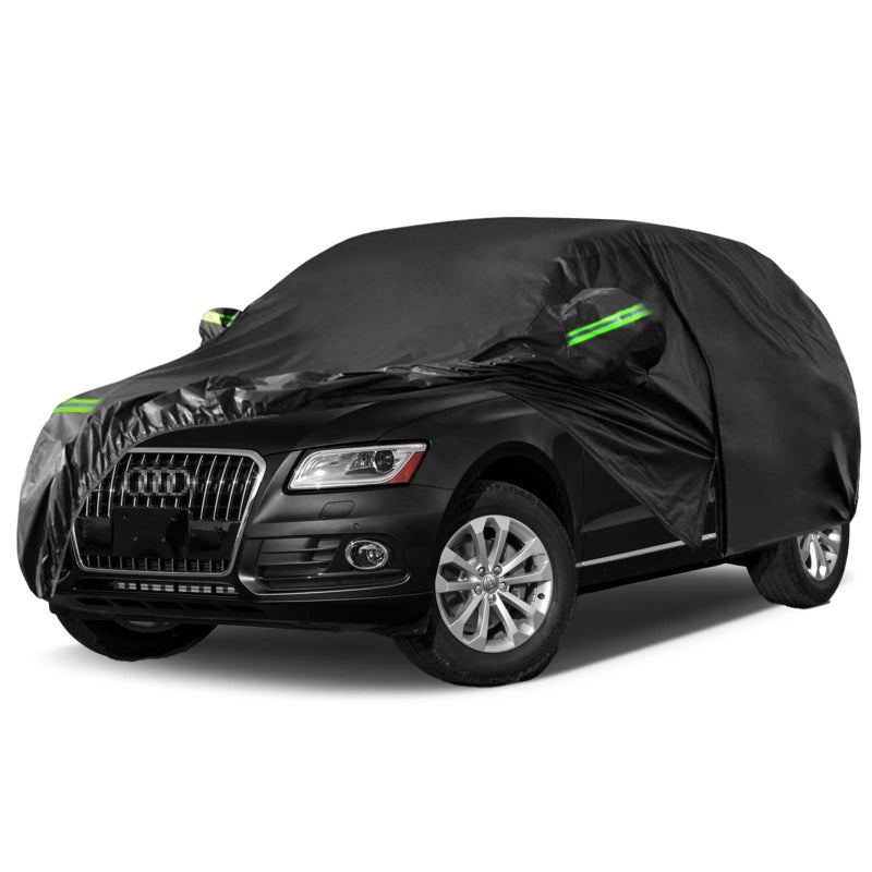 SPORTULI Waterproof Car Cover Replace for 2009-2025 Audi Q5/SQ5, 6 Layers All Weather Full Car Covers with Zipper Door & Windproof Bands for Snow Rain Dust Hail Protection (Q5) - Image 1