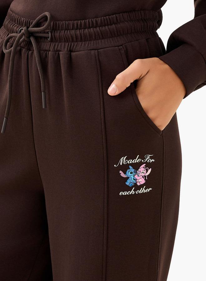 SP Characters Lilo and Stitch Relaxed Fit Mid-Rise Cotton Wide Leg Pants - Image 5