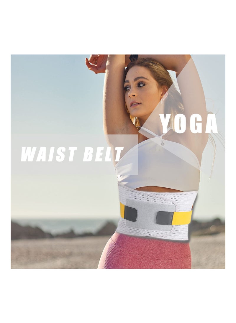 Generic Adjustable Back Support Belt for Instant Pain Relief for Men and Women Breathable Lumbar Brace for Herniated Disc Sciatica Scoliosis Fits Waist 34-38 Inch  - Image 4