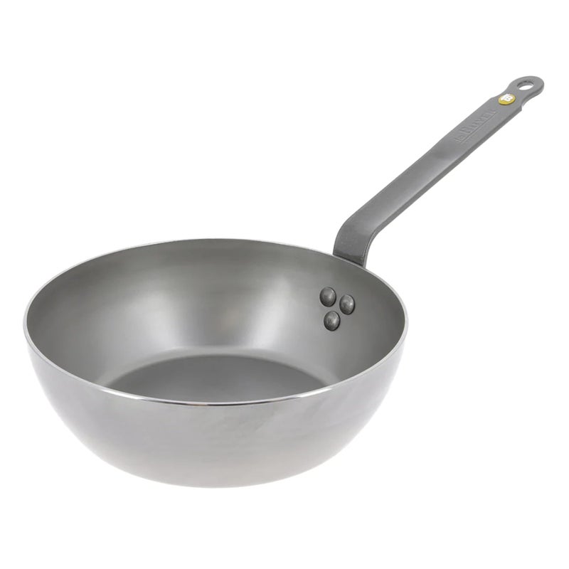 De Buyer MINERAL B Carbon Steel Country Fry Pan - 11â€ Diameter, 7.7â€ Cooking Surface - Ideal for Sauteing, Simmering, Deep Frying & Stir Frying - PFAS, PFOA & PFOS Free - Made in France - Image 1
