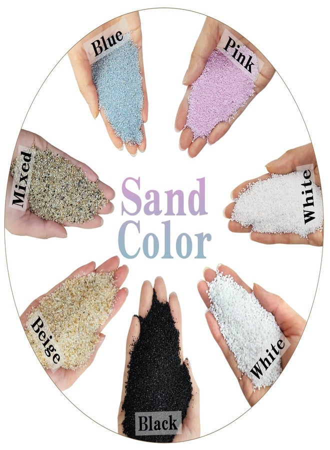 FANTIAN 5 lbs Aquarium White Sand, 0.4-0.8 mm Aquarium Substrate for Fish Tank. Decorative Sand for Fish Tank, Paintings, Plants Potted, Fire Pits, Candle, Vase and Crafts - Image 2
