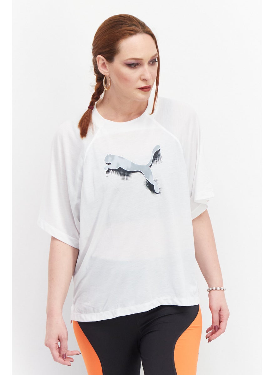 PUMA Women Sportswear Fit Training Top, White  - Image 1