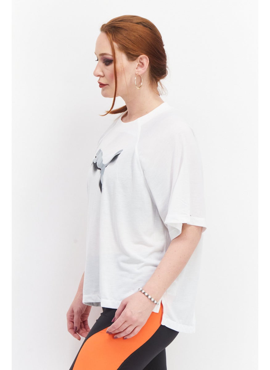 PUMA Women Sportswear Fit Training Top, White  - Image 4