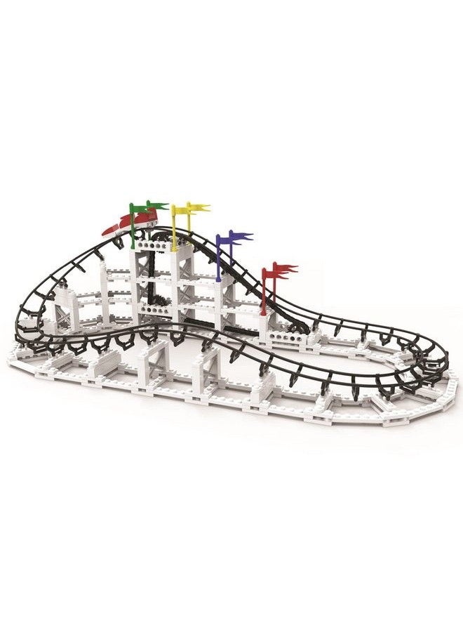 CDX BLOCKS - : Little Dipper 332 Pcs Building Brick Set Gravity Powered Roller Coaster Model Promotes Stem Learning - Image 1