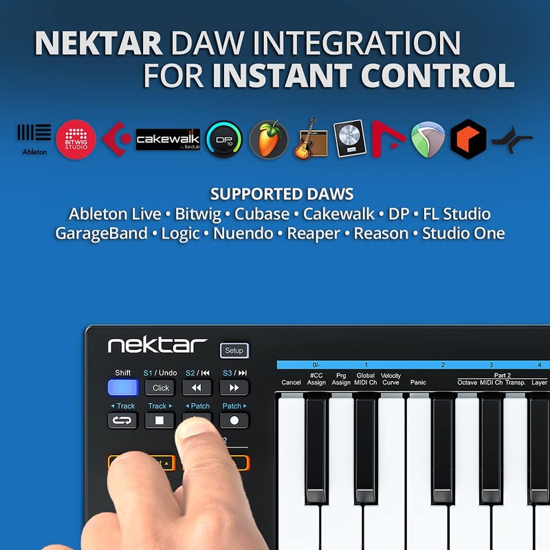 Nektar Impact GX Mini USB MIDI Controller, 25-Key - Image 4