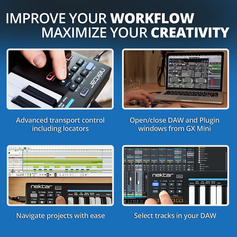 Nektar Impact GX Mini USB MIDI Controller, 25-Key - Image 5