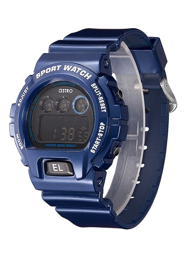أسترو Digital Black Dial Watch - A21910-PPLB - 49mm
