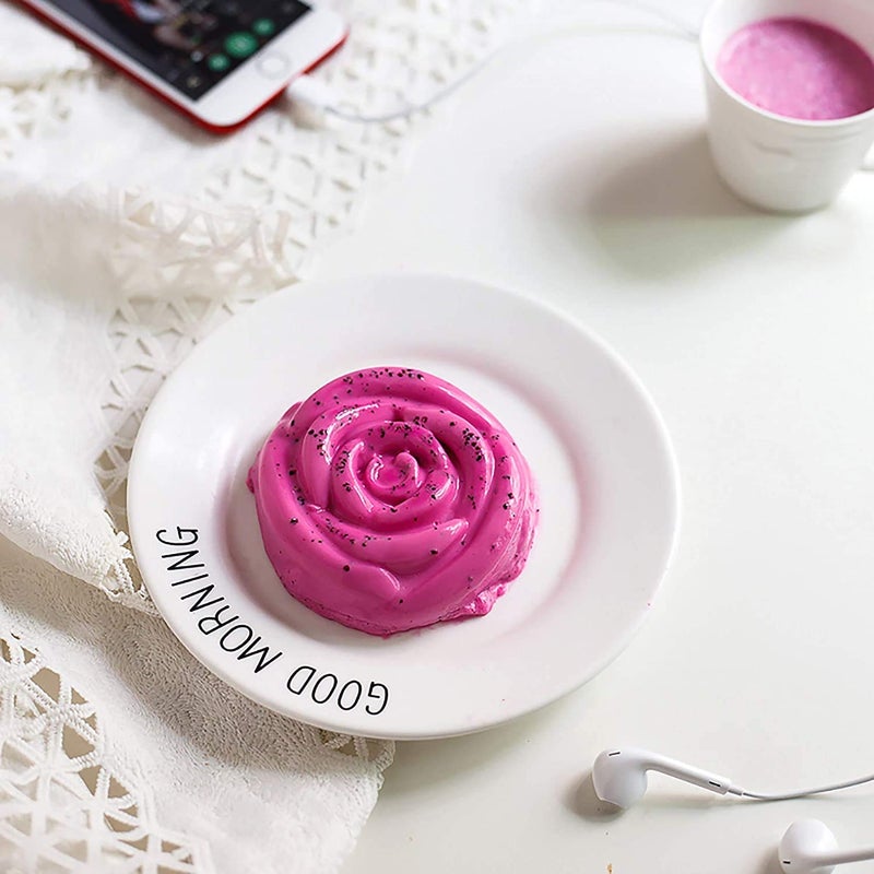 STONE STONE Silicone 6-Cavity Rose Flower Shape Half Circle Half Sphere Half Round Hemisphere Baking Mould Chocolate Desserts Ice Cream Bombs Soap (1 Pcs., Random Colour-As Per Available) - Image 5