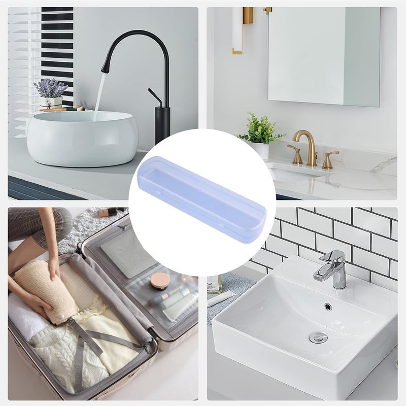 Toothbrush Case - Dustproof Portable Organizer Holder | Toothbrush Organizer Case | for Bathroom Sink Vanity Camping RV Road Trip Women Men Teens - Image 4