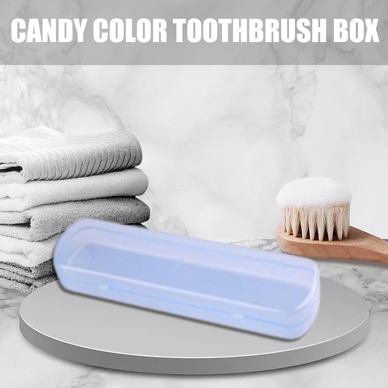 Toothbrush Case - Dustproof Portable Organizer Holder | Toothbrush Organizer Case | for Bathroom Sink Vanity Camping RV Road Trip Women Men Teens - Image 3