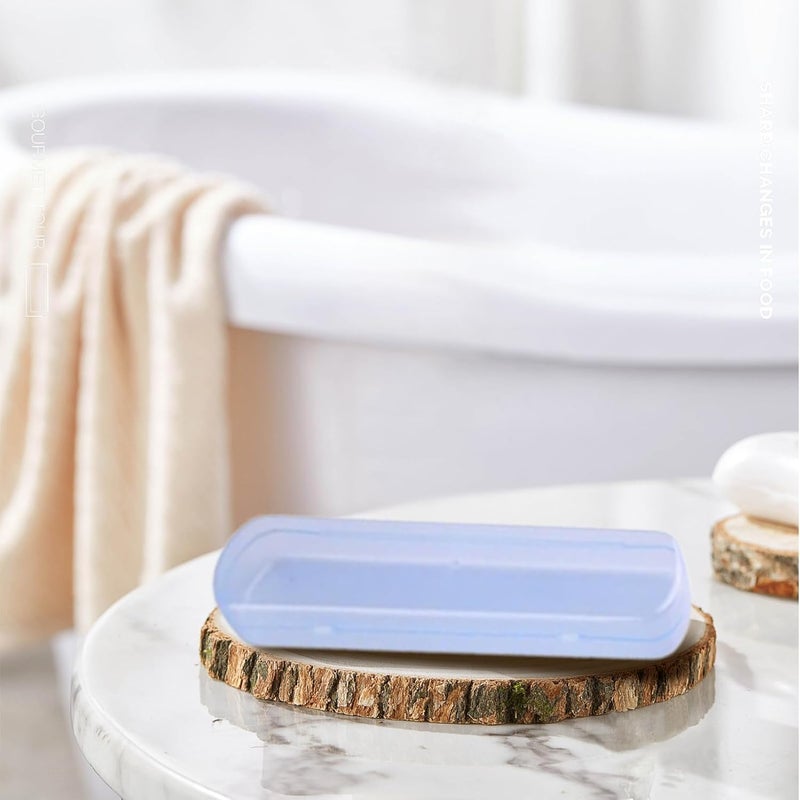 Toothbrush Case - Dustproof Portable Organizer Holder | Toothbrush Organizer Case | for Bathroom Sink Vanity Camping RV Road Trip Women Men Teens - Image 2