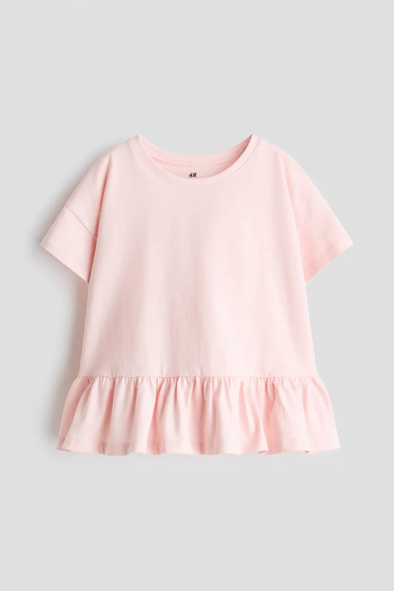 H&M Cotton peplum top