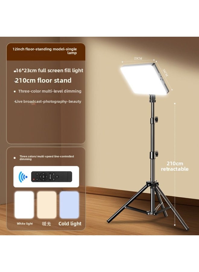 Generic 28 Inch Professional Live Fill Light Anchor LED Photography Square Flat Light Studio Photo Indoor Portrait Beauty-Specifications:【78000lm◆Upgraded Version 20% Brightening] + Tripod Floor Stand  - Image 1