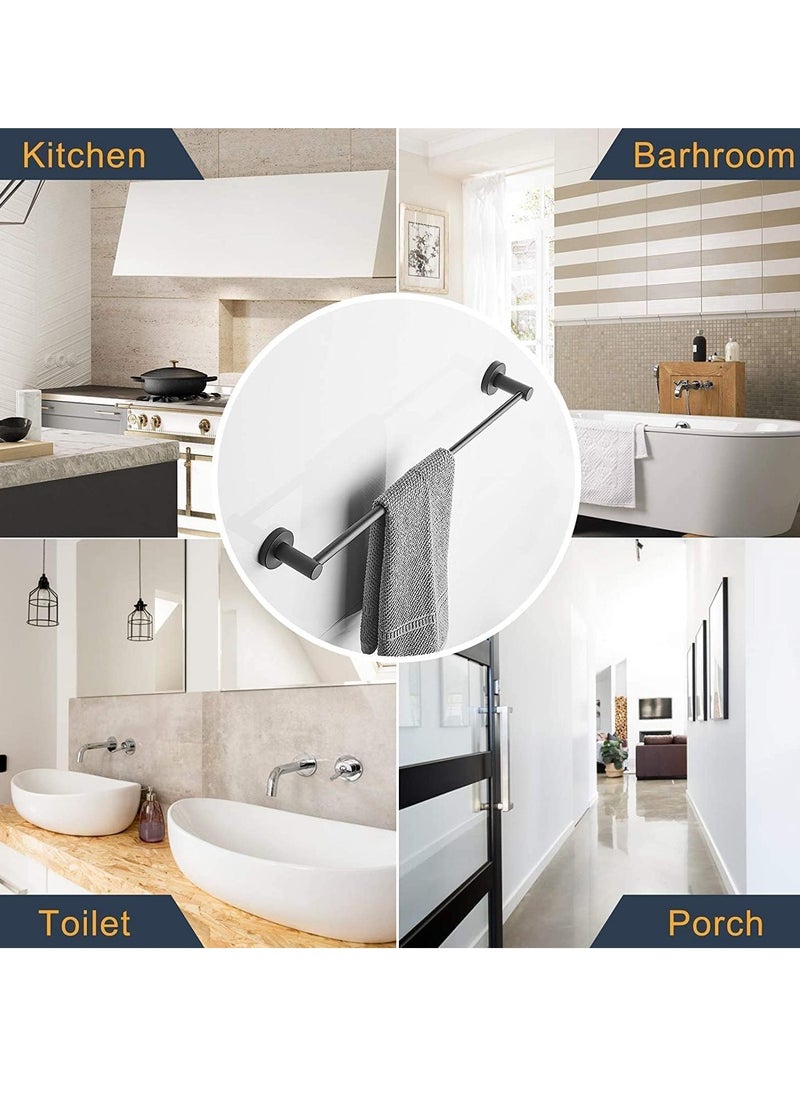 MIXDE Steel Towel Rail, 40-70cm Adjustable Wall Mounted Towel Holder with Screws, Expandable Polished Towel Bar Rack for Bathroom Kitchen Accessory  - Image 3