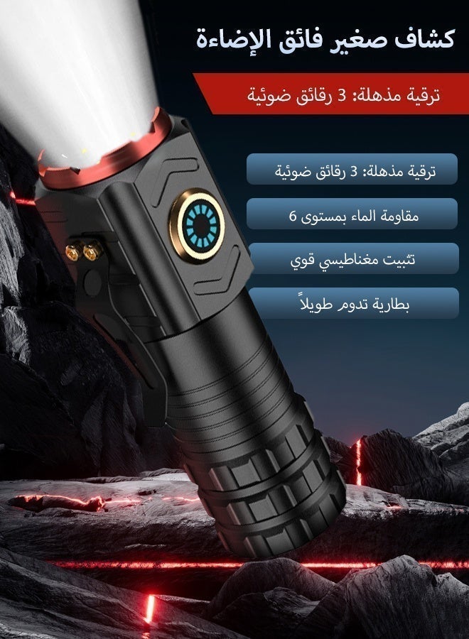 KSYN KO-KO Super Bright Rechargeable Flashlight, Aluminum Alloy, Strong Magnet, Strobe & SOS, IPX7 Waterproof, for Home, Outdoor, Camping, Emergency (Can Light Matches) - Image 2