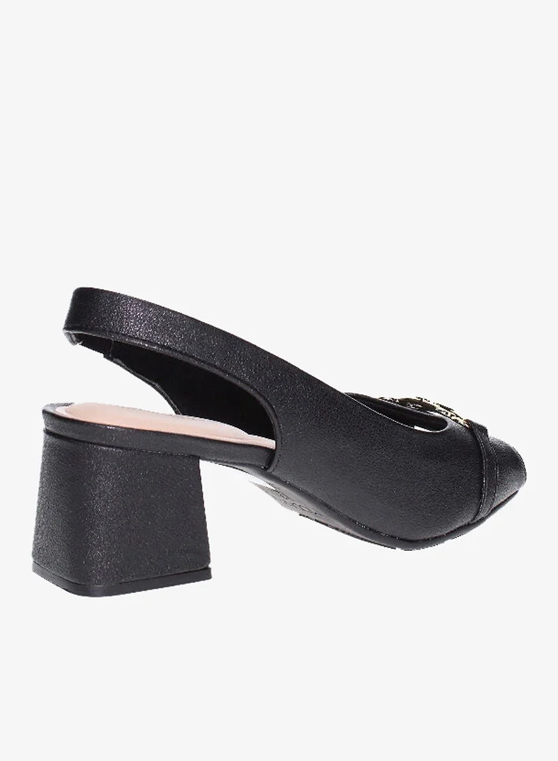 مودار صنادل بكعب متوسط للنساء - صنادل بكعب مفتوح من الخلف للبنات مع رباط للكاحل