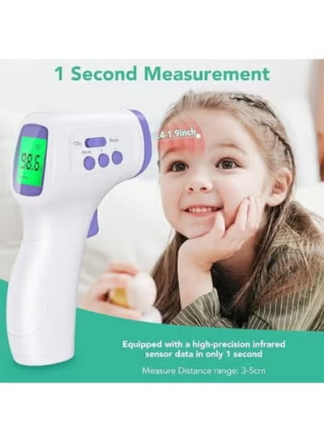 Professional Non-Contact Infrared Thermometer - 3-in-1 Digital Forehead & Object Temperature Gun - Accurate Instant Readings with Fever Alarm & Memory Function - Image 3