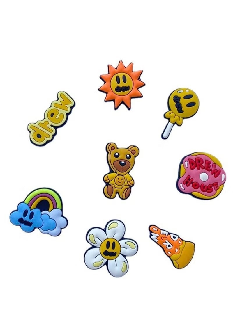 Shoe Decoration Charms, 100 Pcs Assorted Different Shoe Charm for Crocs Charm for Hole Hole Shoe Buckle Party Favors ​Mini Charm Bracelet Wristband Decoration for Men Women Kid  - Image 5