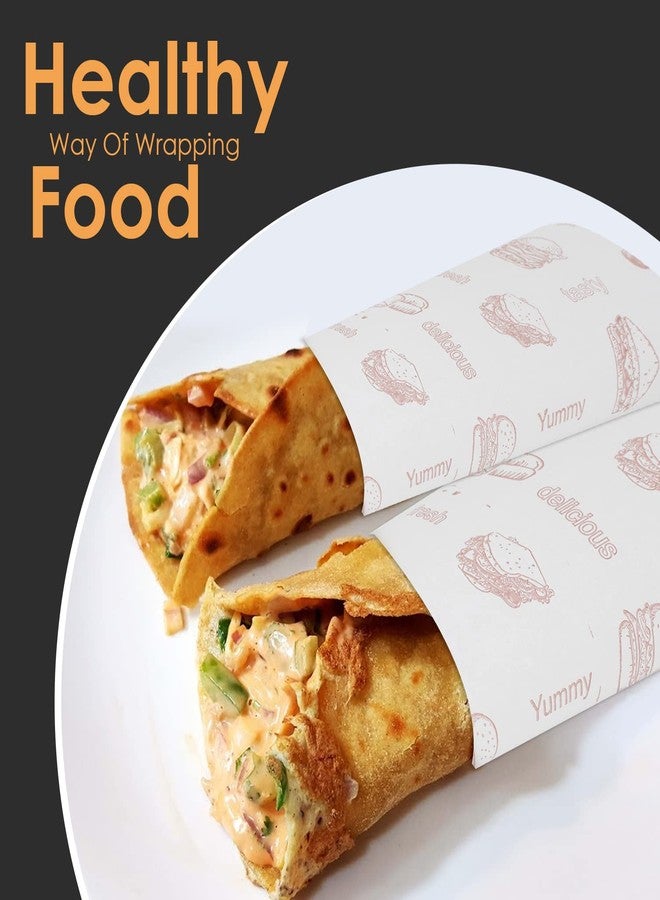 BREEZE Food Wrapping Paper Elegant Design with Grease Resistant Material Ideal for Parties, Picnics & Daily Dining Purpose (500g Pack) - Image 5