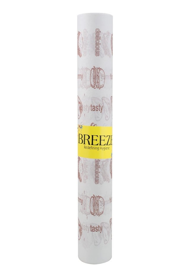 BREEZE Food Wrapping Paper Elegant Design with Grease Resistant Material Ideal for Parties, Picnics & Daily Dining Purpose (500g Pack) - Image 1