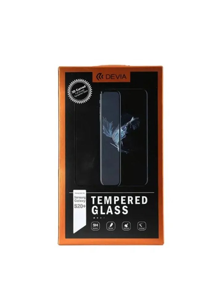 ديفيا ريال سيريز 3D منحنية كامل الشاشة خفف من الزجاج لسامسونج جالاكسي S20 بلس - شفاف كريستال - Image 3