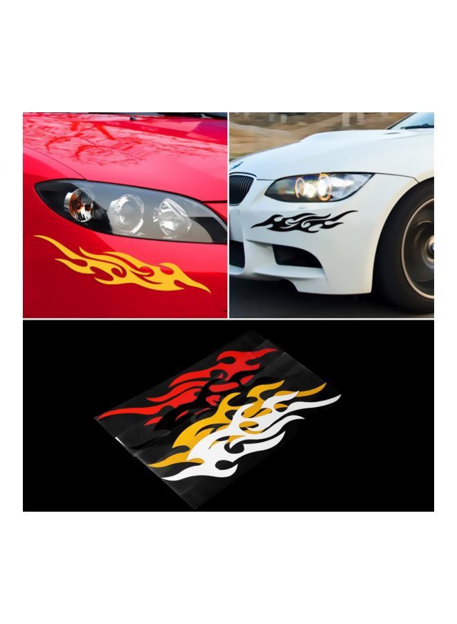 نيبمينينت ملصق لمصد السيارة على شكل ألسنة لهب من قطعتين - Image 2