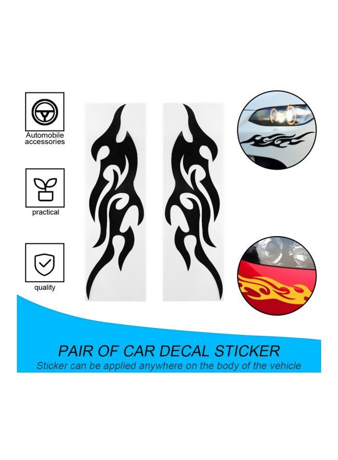 نيبمينينت ملصق لمصد السيارة على شكل ألسنة لهب من قطعتين - Image 5