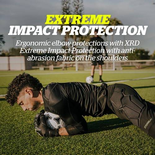 Storelli BodyShield Goalkeeper Light Matchday 3/4 Undershirt, Compression Shirt, Sports Accessories, Turf Protection, Lightweight, UV Resistant, Sweat Wicking, Men & Youth Sizes, Black, Large - Image 2