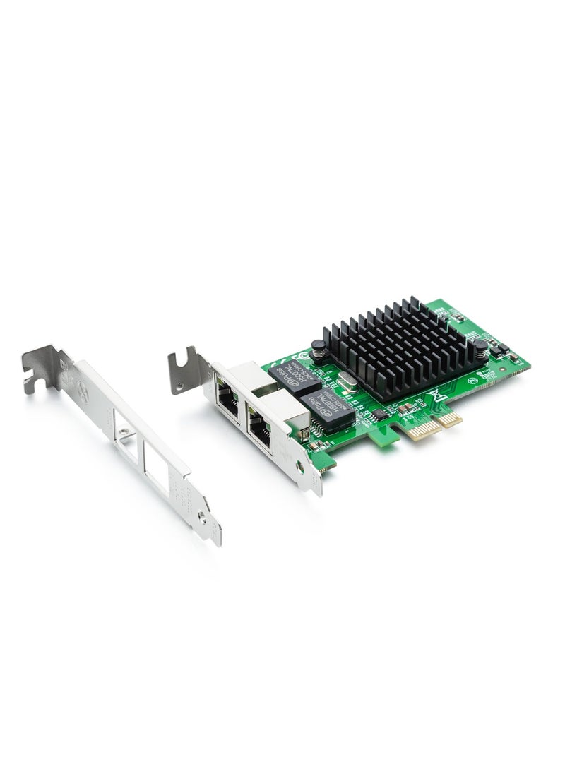 10Gtek 10/100/1000Mbps Gigabit Ethernet Converged Network Adapter (NIC) with Intel 82576 Chip, Ethernet PCI Express Network Card, Dual RJ45 Copper Ports, PCI Express 2.0 X1, Compare to Intel E1G42ET  - Image 1