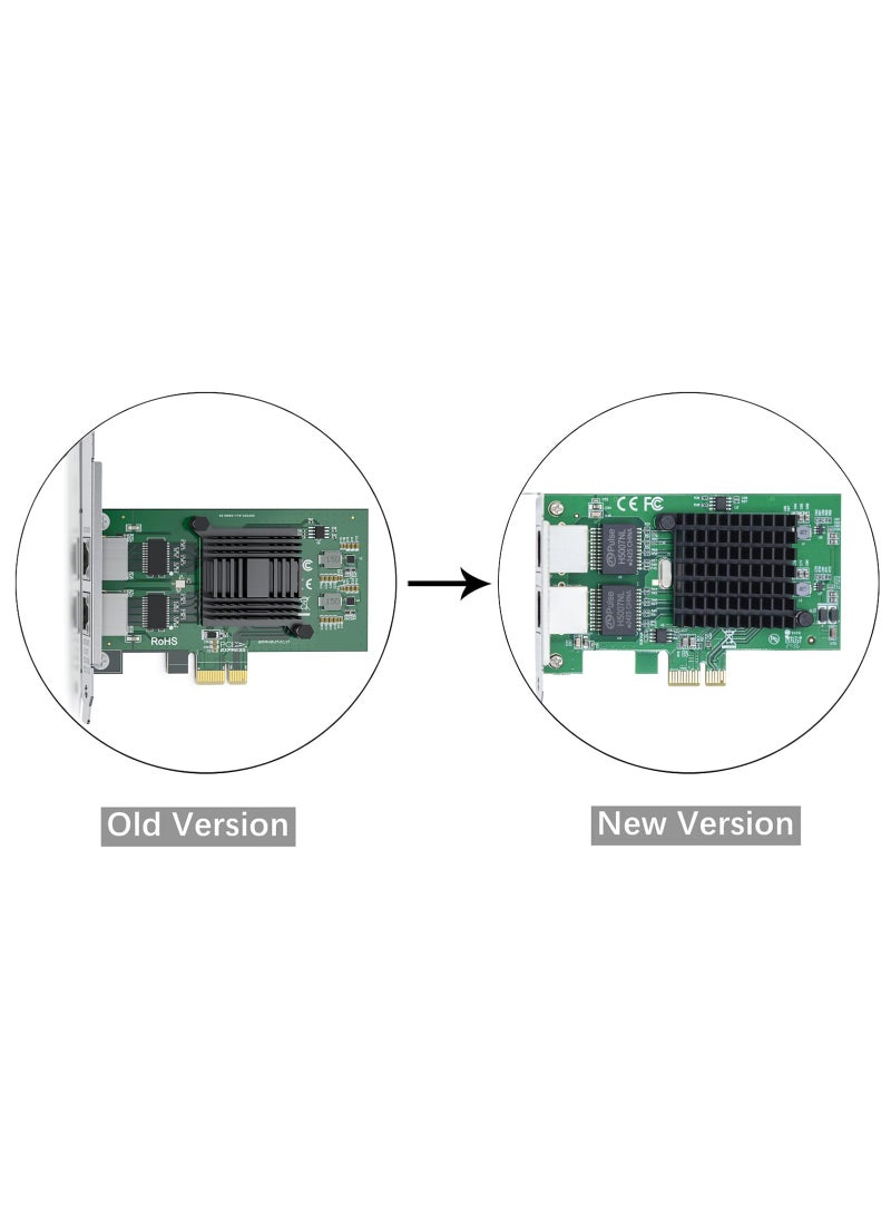 10Gtek 10/100/1000Mbps Gigabit Ethernet Converged Network Adapter (NIC) with Intel 82576 Chip, Ethernet PCI Express Network Card, Dual RJ45 Copper Ports, PCI Express 2.0 X1, Compare to Intel E1G42ET  - Image 2