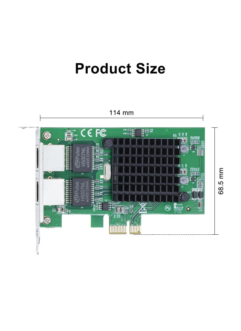10Gtek 10/100/1000Mbps Gigabit Ethernet Converged Network Adapter (NIC) with Intel 82576 Chip, Ethernet PCI Express Network Card, Dual RJ45 Copper Ports, PCI Express 2.0 X1, Compare to Intel E1G42ET  - Image 4