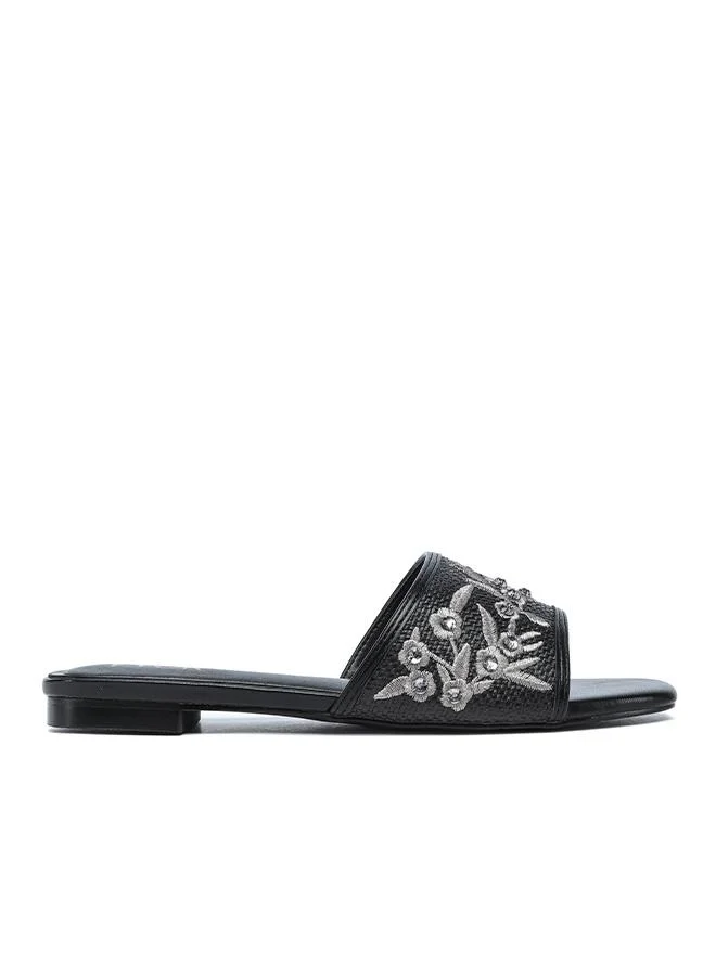 Fyor Stylish Floral-Embellished Flat Sandal HL 312