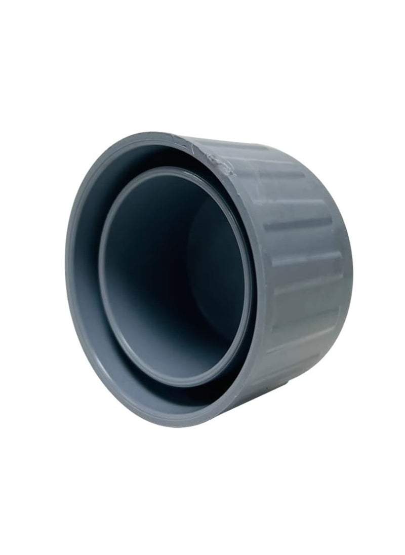 KNP - KNP End Cap UPVC Pipe Fitting (6 Inch) is designed to securely seal the end of a UPVC pipe, effectively stopping the flow of liquids or gases. - Image 1