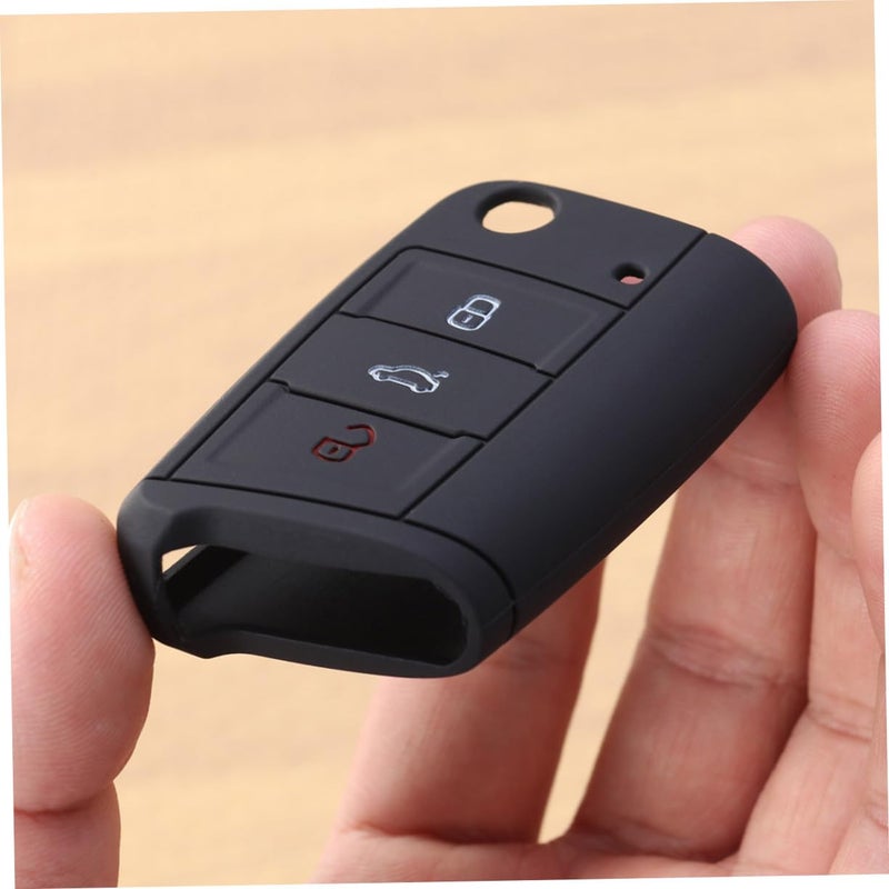 Silicone Key Case Cover For Golf Scratch Resistant Key Container Black - Image 3