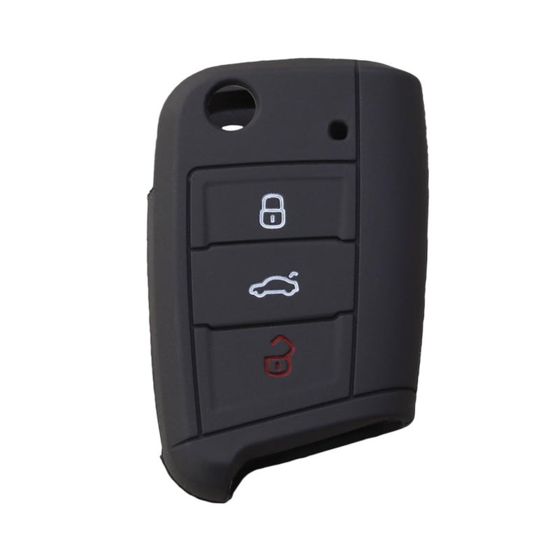 Silicone Key Case Cover For Golf Scratch Resistant Key Container Black - Image 2